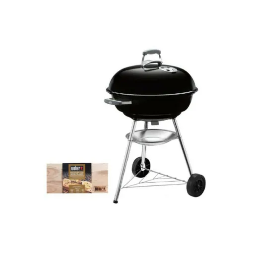 Picture of Weber Compact Kettle Charcoal Barbecue Pack 57 cm Black - Smoking Board Set 2 pcs.