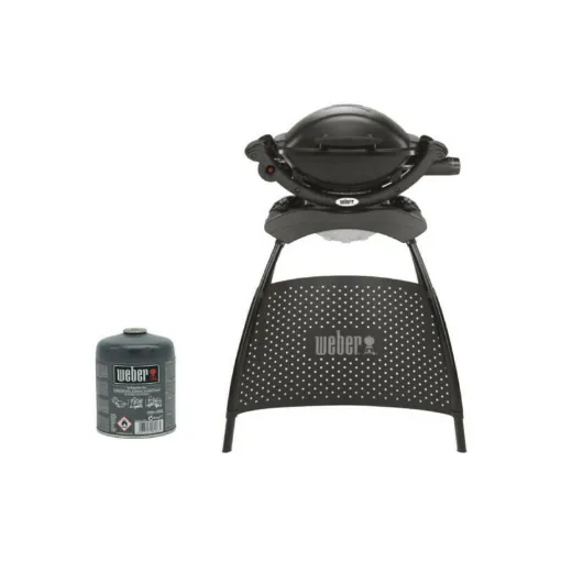 Picture of Pack Weber Gas Barbecue Q1000 with Black Stand - Gas cartridge 445g