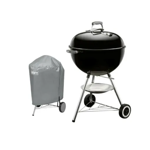 Picture of Pack Weber Charcoal Barbecue classic Kettle 57 cm Black - a waterproof protective cover