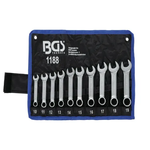 Picture of BGS TECHNIC Combination Wrench Set - 10 to 19 mm - extra short - 10 pcs - 1188