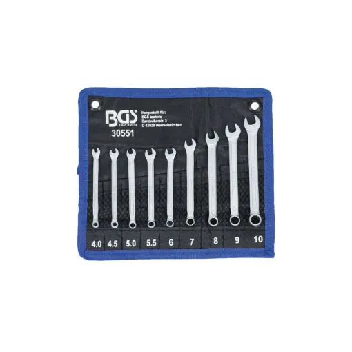 Picture of BGS TECHNIC Combination Wrench Set - 4 to 10 mm - 9 pcs - 30551