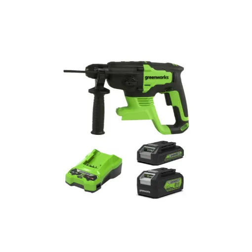 Picture of Pack GREENWORKS 24V Brushless GD24SDS2 - 2 batteries 2.0Ah and 4.0Ah - 1 charger