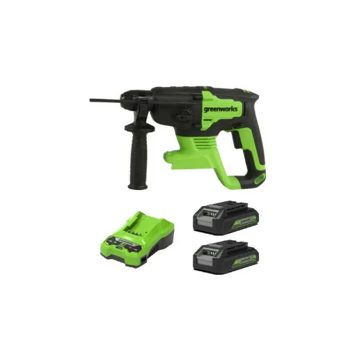 Picture of Pack GREENWORKS 24V Brushless GD24SDS2 - 2 batteries 2.0Ah - 1 charger