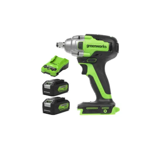 Picture of Pack GREENWORKS 24V Brushless Impact Driver GD24IW400 - 1 battery 4.0Ah - 1 charger