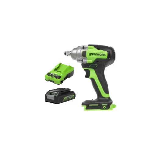 Picture of Pack GREENWORKS 24V Brushless Impact Driver GD24IW400 - 1 battery 2.0Ah - 1 charger