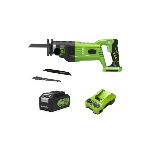 Picture of Pack GREENWORKS Sabre saw 24V Brushless GD24RS - 1 battery 4.0Ah - 1 charger