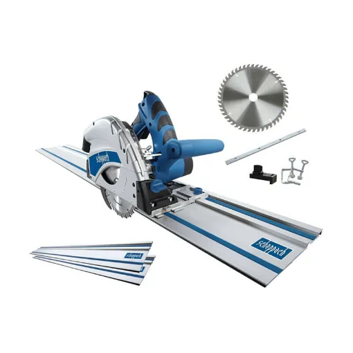 Picture of Pack SCHEPPACH Plunge Saw - 160mm - 1200W - PL55 - 3 Guide Rails - 1 Blade - 48 teeth - 1 Clamp