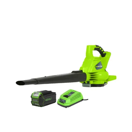 Picture of NEW PRODUCT - DAMAGED PACKAGE - GREENWORKS 40V Brushless Vacuum Blower - 1 battery 4.0 Ah - 1 charger