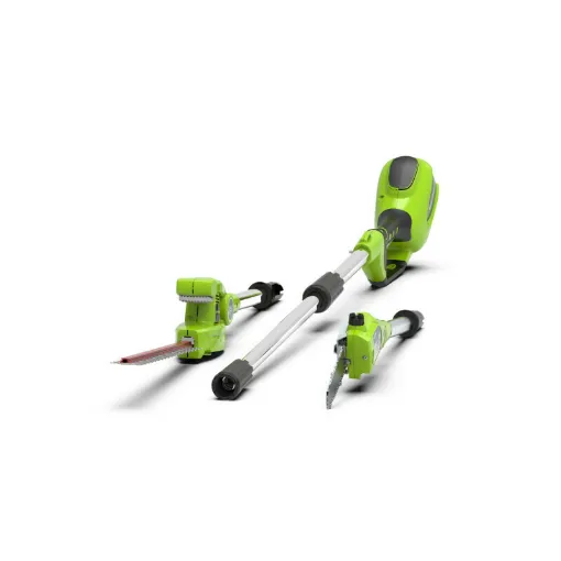 Picture of NEW PRODUCT - DAMAGED PACKAGING - GREENWORKS Tools 40V Pole Saw and Hedge Trimmer - no battery or charger