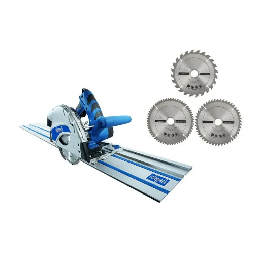 Picture of Pack SCHEPPACH Plunge Saw - 210mm - 1600W - PL75 - Guide rail - 1400mm - 3 blades - 24-48-60 teeth