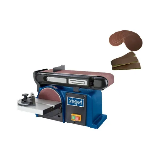 Picture of Pack SCHEPPACH Belt and disc sander 370W - BTS900 - 3 sanding belts - 10 sanding discs - grain 180