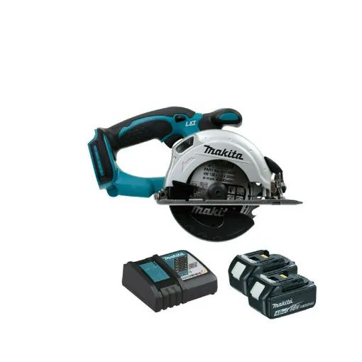 Picture of MAKITA circular saw 18V 136mm Li-ion - 2 batteries 4.0Ah - 1 fast charger - DSS501RMJ