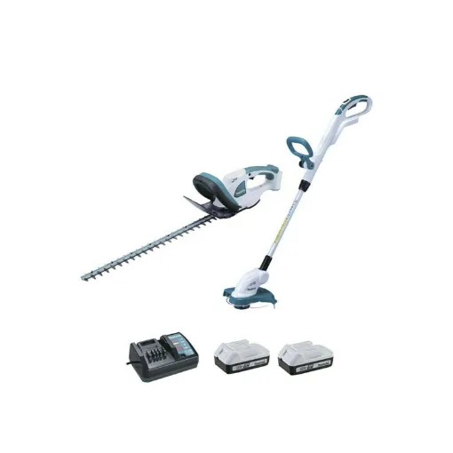 Picture of Set of 2 machines MAKITA 18V DK18620X1 Hedge trimmer UH522D - grass cutter UR180D