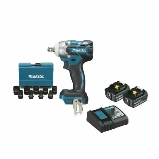 Picture of MAKITA 18V brushless impact bolter - 2 batteries BL1850B 5.0Ah - 1 quick charger DC18RC - Kit DTW285RTJX