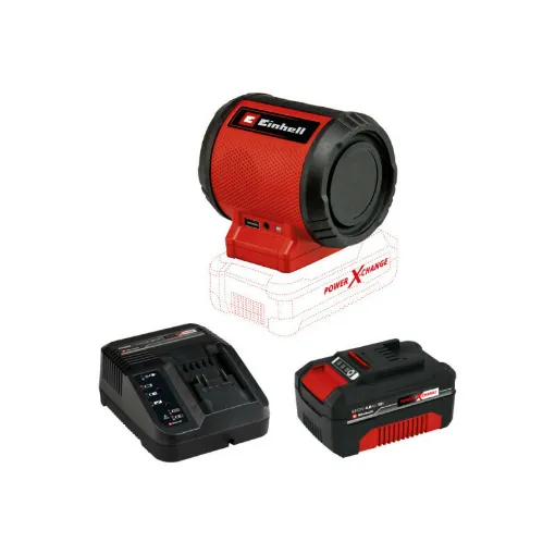 Picture of EINHELL 18V Power X-Change Cordless Speaker - TC-SR 18 Li BT - Solo - Starter Kit Power 4.0Ah