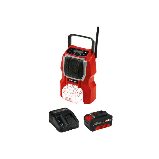 Picture of Pack EINHELL Cordless Radio 18V Power X-Change - TC-RA 18 Li BT - Solo - Starter Kit Power 4.0Ah