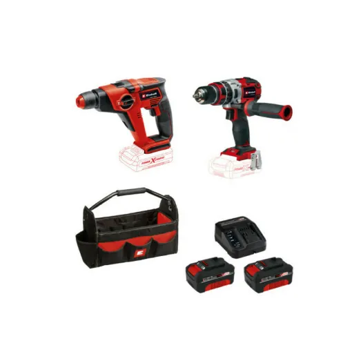 Picture of Pack EINHELL 18V Power X-Change - Hammer drill - Percussion drill - 2 batteries 4.0Ah - Quick charger - Tool bag