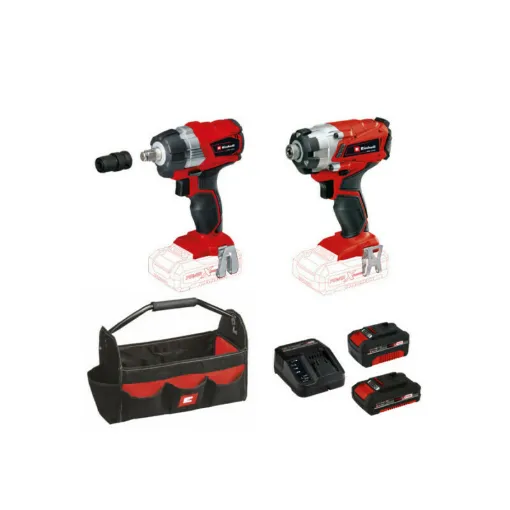 Picture of Pack EINHELL 18V Power X-Change - Bolt driver - Impact wrench - Battery 4.0Ah - Battery 2.0Ah - Quick charger - Tool bag