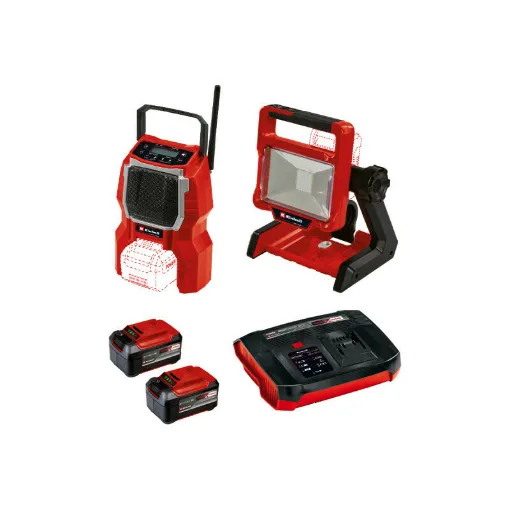 Picture of Pack EINHELL 18V Power X-Change - LED Projector - TE-CL 18/2000 LiAC - Solo - Radio - TC-RA 18 Li BT - Solo - 2 batterie