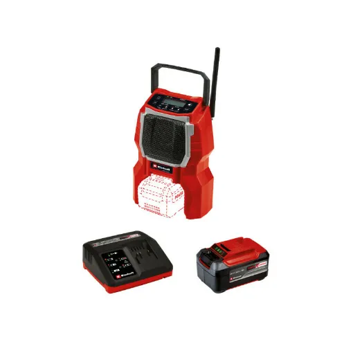 Picture of Pack EINHELL Cordless Radio 18V Power X-Change - TC-RA 18 Li BT - Solo - Starter Kit Power 5.2Ah