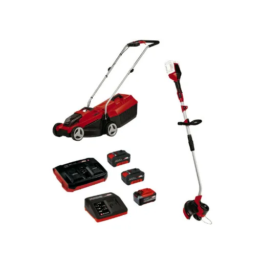 Picture of Pack EINHELL Power X-Change - Lawnmower GE-CM 18/32 Li 18V - Trimmer GE-CT 36/30 Li E 36V - Batteries 1x5.2 and 2x4.0 Ah