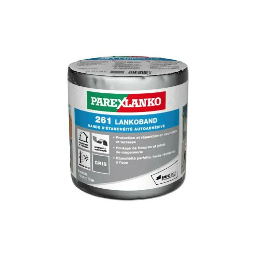 Picture of PAREXLANKO 261 Lankoband Grey - 10 CM x 10M - L261ALU10-6