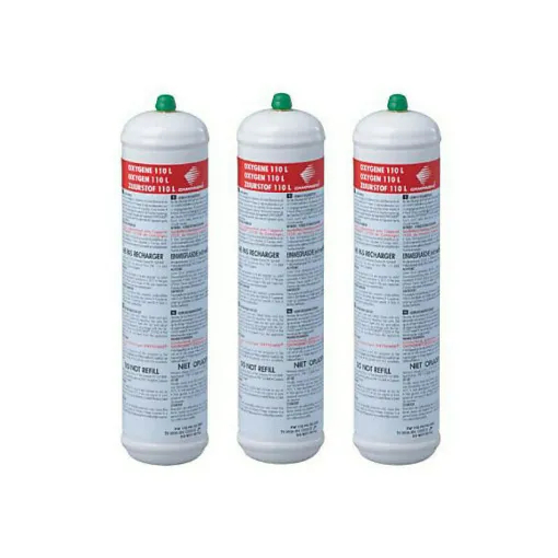 Picture of Set of 3 disposable oxygen cylinders CAMPINGAZ - 110 L