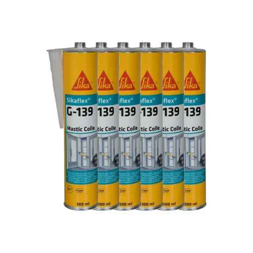 Picture of Set of 6 SIKA Sikaflex G 139 quick-setting sealants - White - 300ml