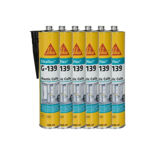 Picture of Set of 6 SIKA Sikaflex G 139 quick-setting sealants - Black - 300ml