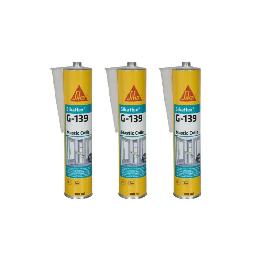 Picture of Set of 3 SIKA Sikaflex G 139 quick-setting sealants - White - 300ml