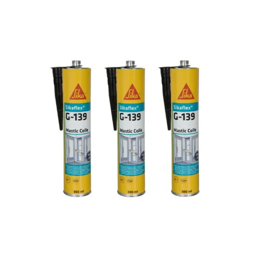 Picture of Set of 3 SIKA Sikaflex G 139 quick-setting sealants - Black - 300ml