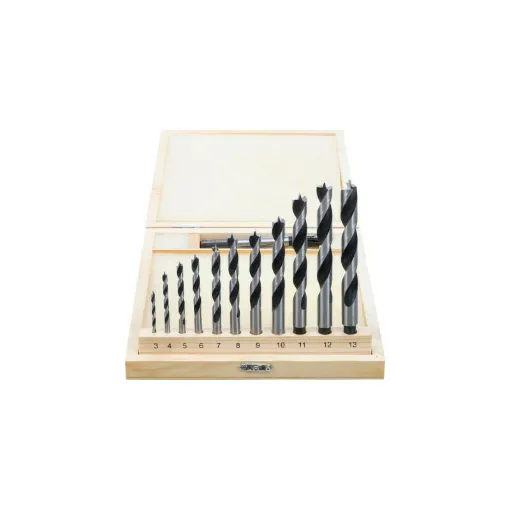 Picture of BGS TECHNIC Wood Drill Bit and Centering System Set - 14 pcs - 50403