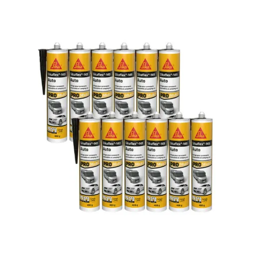 Picture of Batch of 12 SIKA Sikaflex 149 Auto Glue - Black - 400g