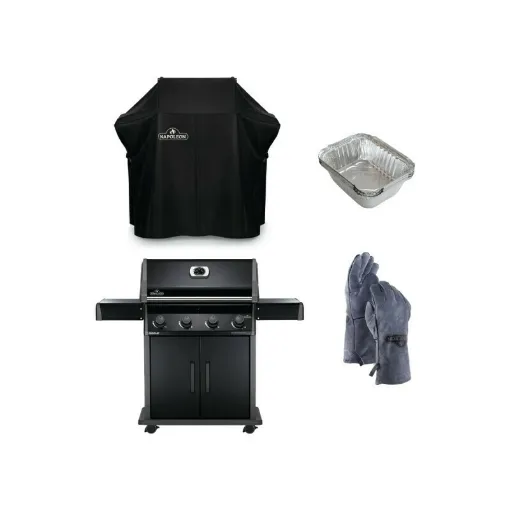 Picture of Pack NAPOLEON Rogue 525 Gas Barbecue - Cover - Gloves - Grease trays