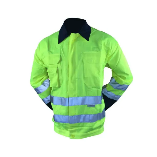 Picture of COVERGUARD Patrol High Visibility Work Jacket - Fluorescent Yellow - 3XL