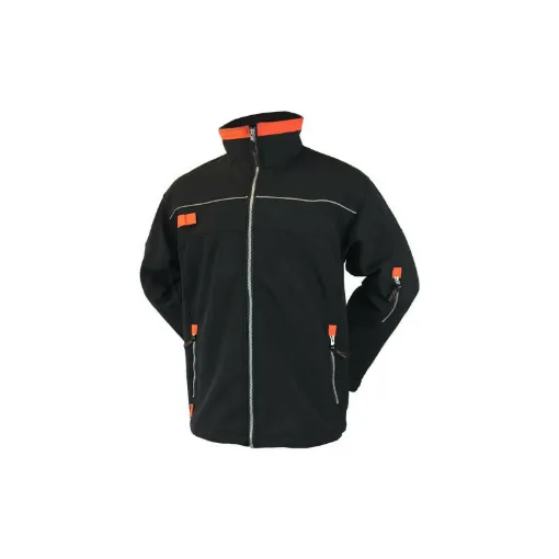 Picture of BLACK STORM jacket - black and orange - Size L