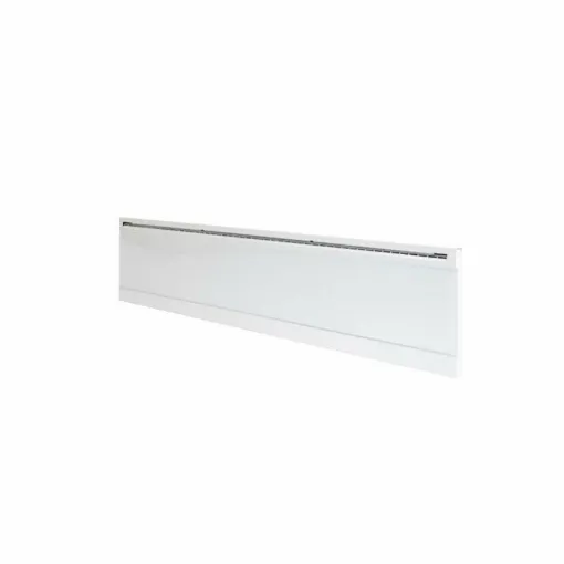 Picture of ADAX long electric radiator connected in tempered glass - White - 1000 W - 1380x210x91mm - IVER L 10 KWTW