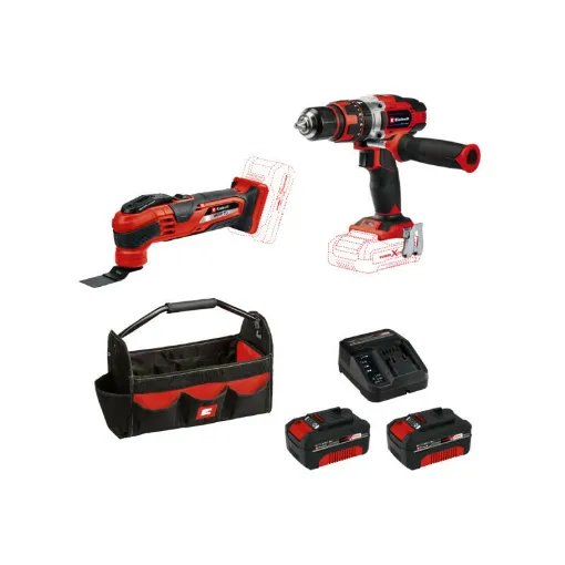 Picture of Pack EINHELL 18V Power X-Change - Multifunction tool - Drill and impact driver - 2 batteries 4.0Ah - Quick charger - Too