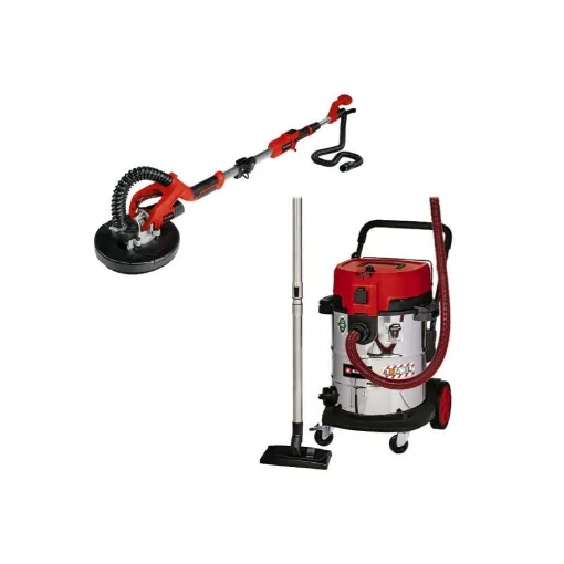 Picture of Pack EINHELL - Wet/dry vacuum cleaner TE-VC 2350 SACL - 1600W - 50L - Giraffe sander TE-DW 225 X - 750W - 1,65m