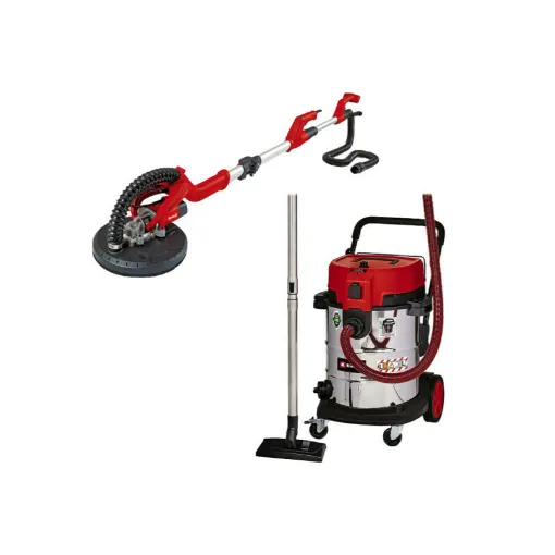 Picture of Pack EINHELL - Wet/dry vacuum cleaner TE-VC 2350 SACL - 1600W - 50L - TC-DW 225 - 1,65m