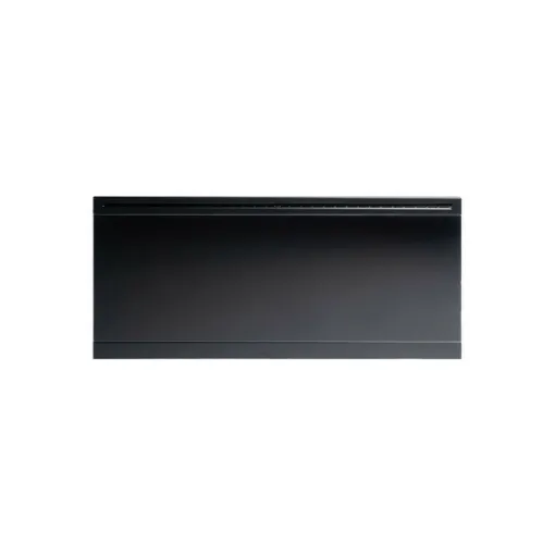 Picture of Electric radiator ADAX connected in tempered glass - Black - 1000 W - 809x330x91mm - IVER H 10 KWT