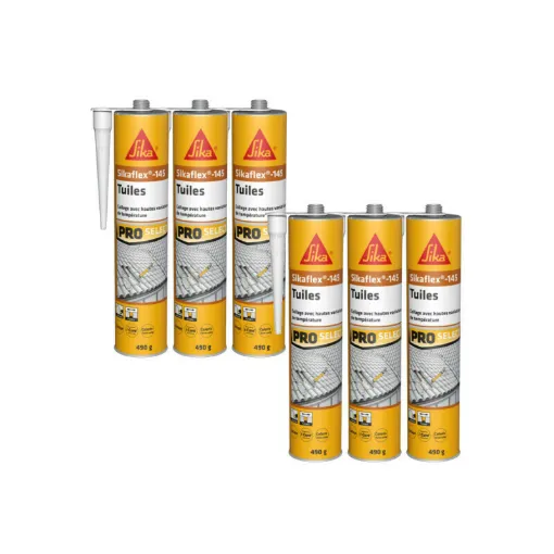 Picture of Set of 6 SIKA flexible tile adhesives Sikaflex 145 - 490g