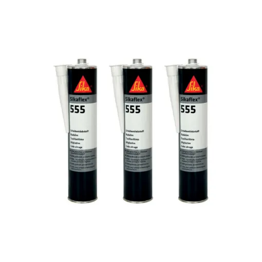 Picture of Set of 3 glazing adhesives SIKA Sikaflex 555 - Black - 300ml