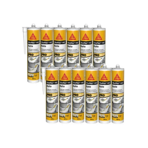 Picture of Set of 12 SIKA Sikaflex 149 Auto Adhesive - White - 300 ml