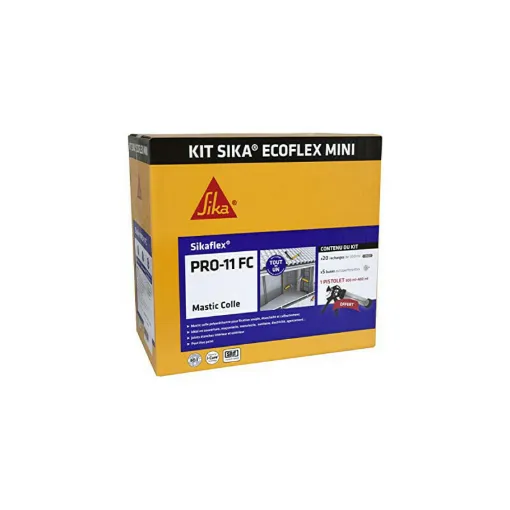 Picture of All-in-one quick-setting adhesive - SIKA Kit Ecoflex Mini - Grey