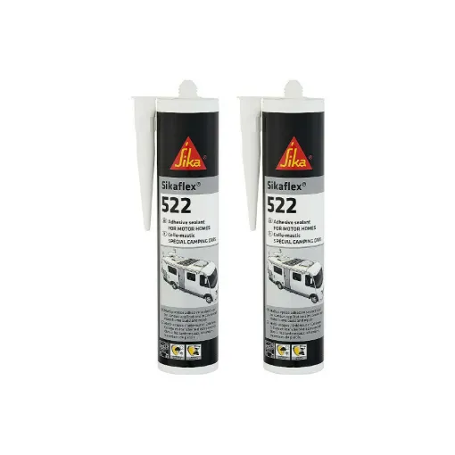 Picture of Set of 2 SIKA Sikaflex 512 Caravan Hybrid Mastic Glue - White - 300ml