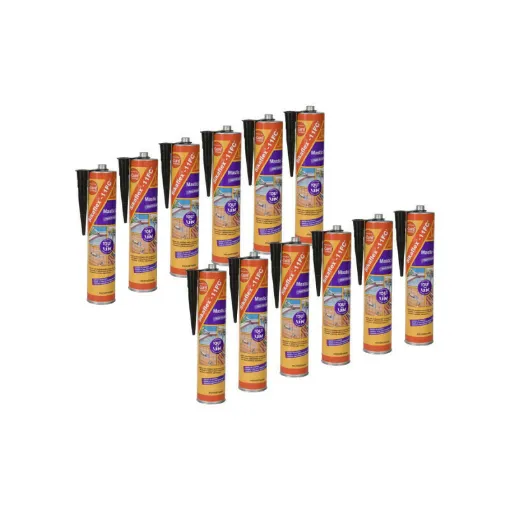 Picture of Set of 12 SIKA Sikaflex 11 FC Plus polyurethane sealants - Black - 380g