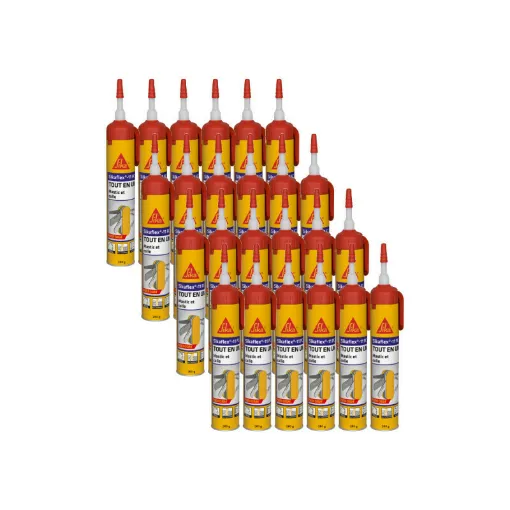 Picture of Set of 24 SIKA Sikaflex 11 FC Purform multi-purpose glues - without gun - White - 260 g