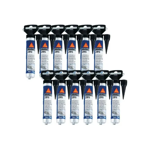 Picture of Set of 12 SIKA Sikaflex 291i marine sealants - Black - Mini refill 70ml