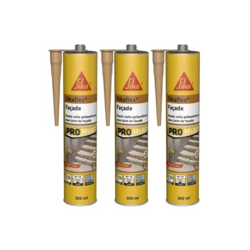 Picture of Set of 3 elastic sealants SIKA Sikaflex Fa�ade - Stone tone - 300ml